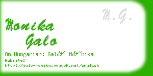 monika galo business card